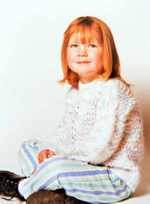 Ella aged four – she was to go on to excel academically
