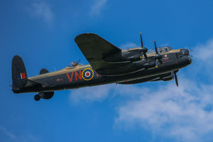 Battle of Britain Memorial Flight Avro Lancaster flypast over Marbury