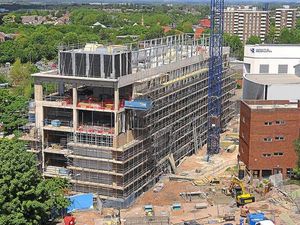 Supporting image for story: Pictured: Work well under way on University of Wolverhampton's £18m business school