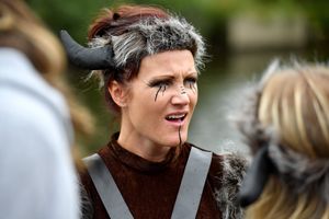 The festival had a carnival atmosphere, with a wide selection of fancy dress costumes worn