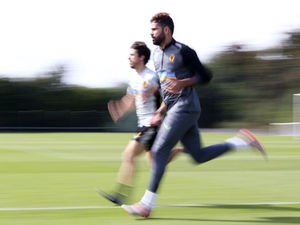 Supporting image for story: 20 pictures of Diego Costa in Wolves training ahead of Manchester City visit 