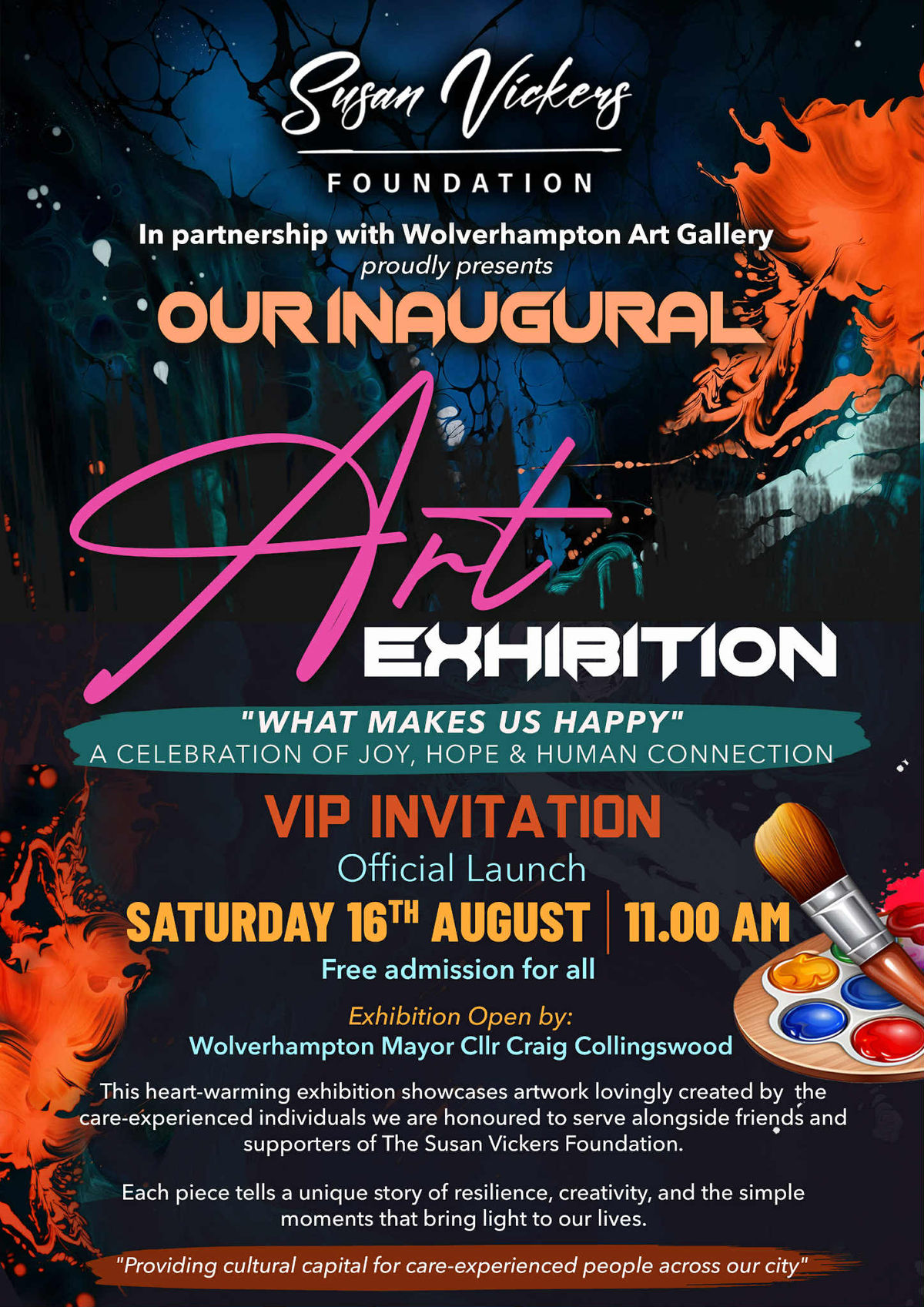 Susan Vickers Foundation partners with Wolverhampton Art Gallery for inaugural What Makes Us Happy exhibition