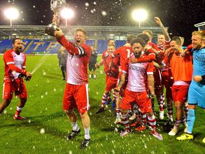 Supporting image for story: Whitchurch Alport stun Shrewsbury Town 3-1 to lift the Shropshire Senior Cup for the first time