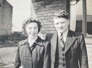 Christine and Stan were married for more than 50 years and are pictured in their younger days
