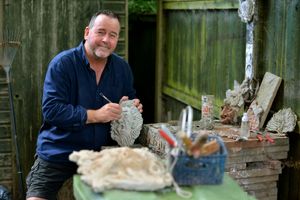 Paul Moran who has turned to making sculptures during lockdown