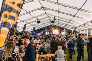 The beer tent at Shropshire Oktoberfest