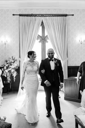 The couple getting married 