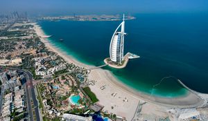 The Burj al-Arab hotel in the Gulf emirate of Dubai. (Photo by KARIM SAHIB / AFP) (Photo by KARIM SAHIB/AFP via Getty Images)