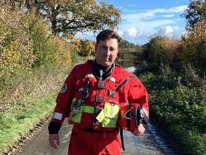 Supporting image for story: Boat crews rescue man from van stuck in Shropshire flood water