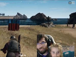 Supporting image for story: This very funny clip of a dad streaming a video game with his daughter has provoked some debate