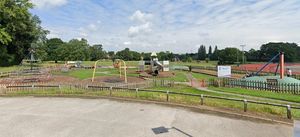 A Google Street View Image Of The Play Area At Rowley Park In Stafford. Free for use by all LDRS partners