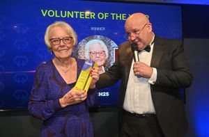 The Volunteer of the Year Award went to 80-year-old Helen Leatherland.