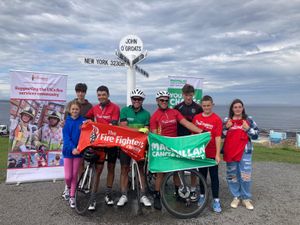 Supporting image for story: Staffordshire firefighter completes gruelling 1,000 mile cycle ride to raise money for two charities