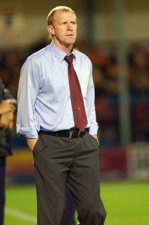 Gary Megson in charge of Albion at Colchester in September 2004, shortly before his dismissal. 