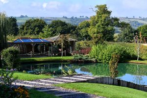 The purpose-build outdoor area is perfect for weddings and events