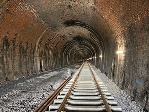 Supporting image for story: First track laid for Very Light Rail in Dudley