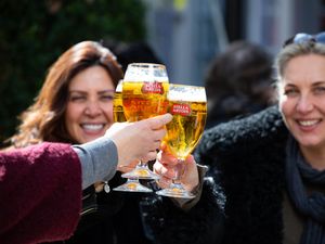 Stella Artois maker AB InBev posted lower sales volumes for the latest quarter (David Parry/PA)
