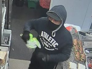 Supporting image for story: Man wanted over raid on Greggs after hundreds of pounds stolen