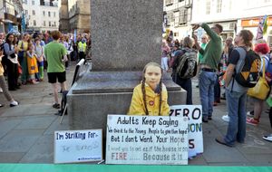 Extinction Rebellion protest in Shrewsbury's Market Square