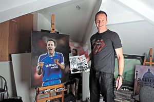 Craddock in his studio at home in Cookley