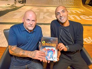 Supporting image for story: Wolves' No.1 Carl Ikeme back in pack for book's launch