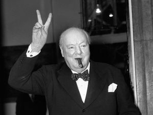 Supporting image for story: Roaring Lion portrait of Churchill stolen from Canadian hotel is found in Italy