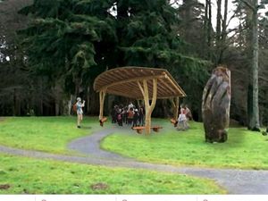 Supporting image for story: Plans for changes to sculpture park and events shelter at Lake Vyrnwy