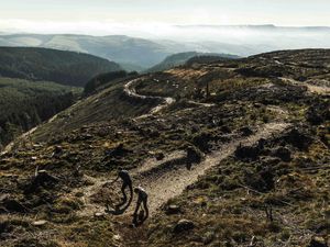 Supporting image for story: Dan digs in at mountain bike park