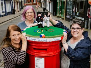 Supporting image for story: Shropshire Olympians celebrated with special post box toppers