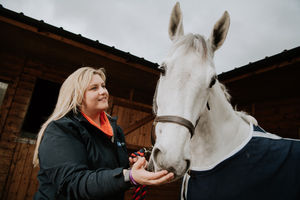 Laura Goodall with her mare Suzie