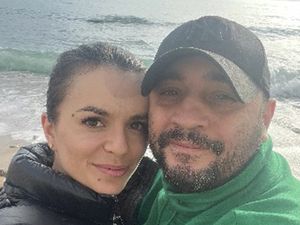 A selfie picture of Biser Dzhambazov (right) and Vanya Gaberova