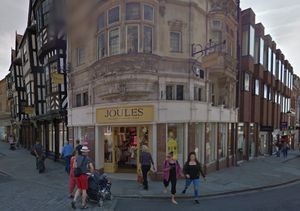 Joules, a clothes shop on the corner of Shrewsbury High Street, was hit by a fire in its basement in February 2025. Picture: Google