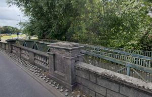 The Meole Brace Footbridge will be removed and refurbished. Picture: Google.  