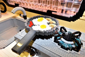 SANDWELL COPYRIGHT EXPRESS&STAR TIM THURSFIELD 24/02/17Camping and Caravan show at NEC, Birmingham.Inside the incredible caravan made from 215,158 Lego bricks!    