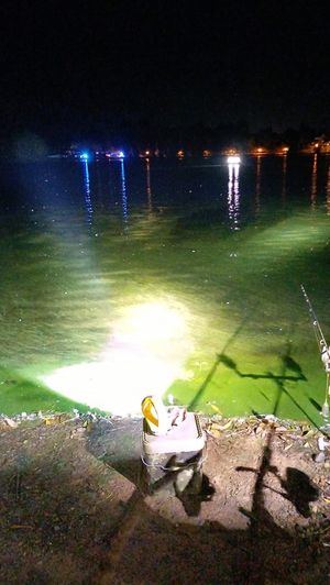 A fire crew used a boat to reach the casualty. Picture: Ellesmere Fire Station