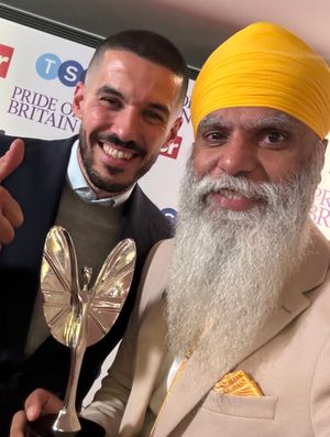 He was congratulated by former Wolves captain Conor Coady. Photo: Manny Singh Kang