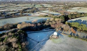 A view over a frosty Barr Beacon