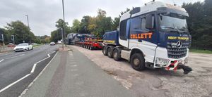 The lorry and trailer.