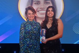 Technology and Digital Apprentice Award, presented by Petra Emmerson of the Express & Star to Natasha Parbhakar (School of Coding & AI)