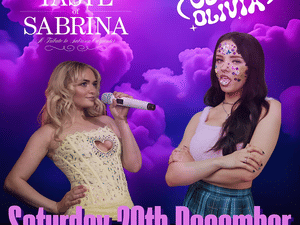 Supporting image for story: Sabrina V Olivia – a fantastic night of pop in Llandrindod Wells just before Christmas