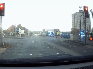 Supporting image for story: Police called to crash at busy Telford junction