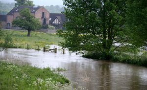 The River Penk in Penkridge flooded last May