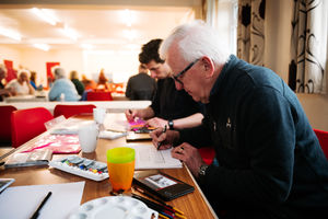 The warm bank has also been offering art classes