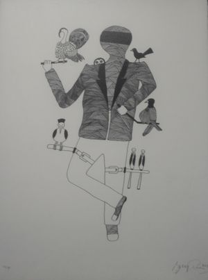 One of the sketches to be auctioned off