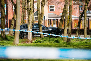 The scene of the shooting in Upper Villiers Street, Wolverhampton