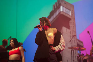 Dua Lipa at Birmingham's Genting Arena. Pic: Emma Turner