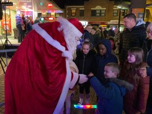 The Christmas lights switch on in Oldbury. Photo: Sandwell Council