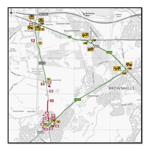 The diversion route