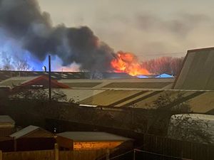 Supporting image for story: More than 50 firefighters dealing with major blaze at food business in Willenhall as 'mini explosions' heard