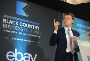 West Midlands Mayor Andy Street speaking at the launch